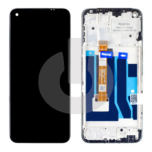 Дисплей с тачскрином для Realme 8i (RMX3151) в рамке черный ORG MasterGo фото