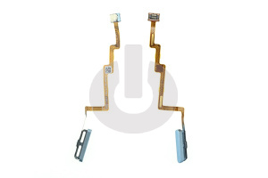 Шлейф кнопки включения для Xiaomi Poco F3 (M2012K11AG) и сканер отпечатка пальца синий ORG фото