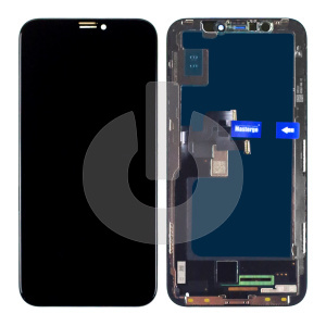 Дисплей с тачскрином для iPhone X черный In-Cell HD+ MasterGo фото