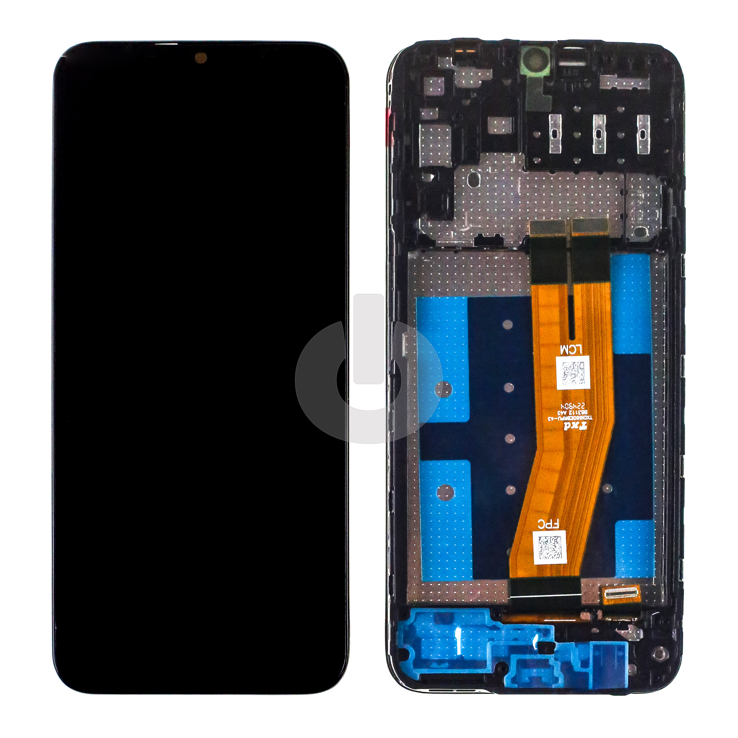 Дисплей с тачскрином для Samsung A14 4G (A145F) в рамке черный ORG фото
