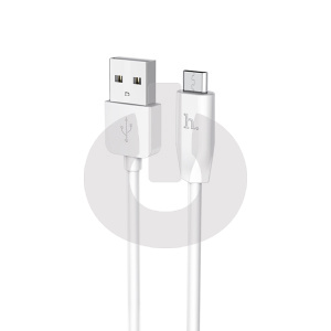 Кабель USB AM - Micro USB HOCO X1 (1м х 2.4A) белый АКЦИЯ фото