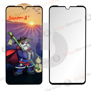 Стекло защитное для Samsung A24 (A245F)/ A15 (A155F)/ A25 5G (A256E) (Super A+) черное фото