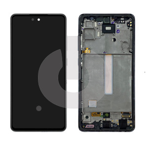 Дисплей с тачскрином для Samsung A52 (A525F)/ A52 5G (A526F)/ A52s (A528F) в рамке черный OLED FULL SIZE фото