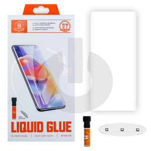 Стекло защитное для Samsung S23 Ultra (S918B) UV-Glass черное фото