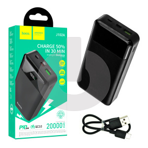 Аккумулятор внешний Power Bank HOCO J102A (20000 mAh) черный фото