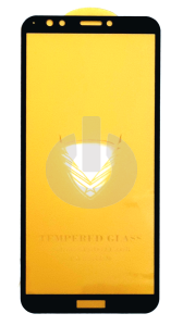 Стекло защитное для Huawei Y7 2018/ Y7 Pro 2018 (LDN-LX2)/ 7C Pro (LND-L29) OG Premium/ Nova 2 Lite черное АКЦИЯ фото