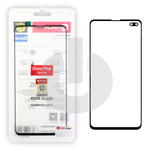 Стекло для переклейки Samsung S10+ (G975F) (G+OCA PRO) черное фото