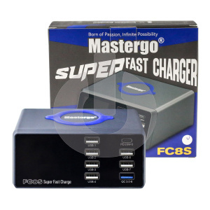 Станция зарядная MasterGo MG-FC8S (7 USB х 1 Type-C) с беспроводной зарядкой фото