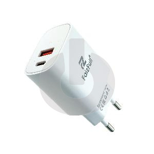 Зарядное устройство FaizFull FC206 (Type-C/ USB-A 25W) белое фото
