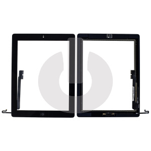 Тачскрин для iPad 4 (A1458/ A1459) с кнопкой Home черный AAA АКЦИЯ фото