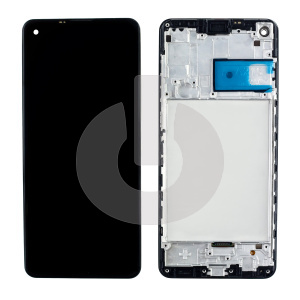 Дисплей с тачскрином для Samsung A21s (A217F) в рамке черный ORG фото