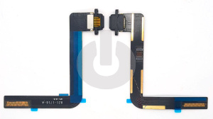 Шлейф/ плата зарядки для iPad Air (A1474)/ iPad 5 9.7" 2017 (A1822)/ iPad 6 9.7" 2018 (A1893) системный разъем черный фото