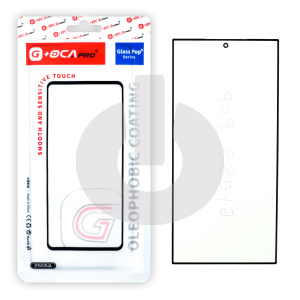 Стекло для переклейки Samsung S24 Ultra (S928B) (G+OCA PRO) черное фото