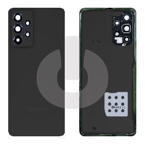 Крышка задняя для Samsung A33 5G (A336B) со стеклом камеры черная фото