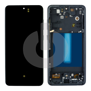 Дисплей с тачскрином для Samsung S21 FE (G990B) в рамке черный OLED FULL SIZE фото