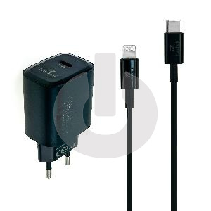 Зарядное устройство FaizFull FC170 (Type-C 25W, Кабель Type-C - Lightning) черное фото