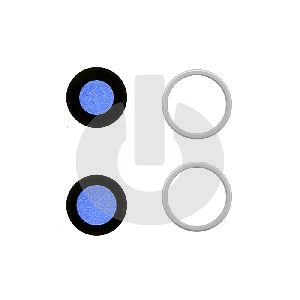 Стекло камеры для iPhone 12/ 12 Mini с белой гильзой ORG АКЦИЯ фото