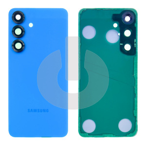 Крышка задняя для Samsung S25+ (S936) со стеклом камеры синяя фото