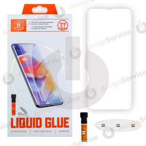 Стекло защитное для Samsung S10 Plus (G975F) UV-Glass черное фото