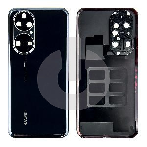 Крышка задняя для Huawei P50 Pro (JAD-LX9) со стеклом камеры черная фото