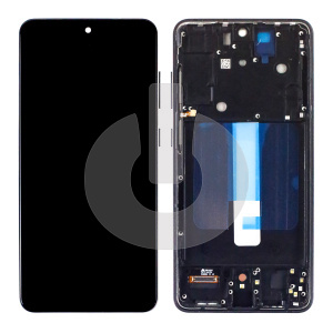 Дисплей с тачскрином для Samsung S21 FE (G990B) в рамке черный In-Cell фото