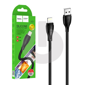Кабель USB - Lightning HOCO X61 Silicone (1м х 2.4A) черный фото