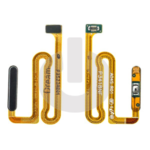 Шлейф кнопки включения для Samsung A04s (A047F) и сканер отпечатка пальца черный ORG фото