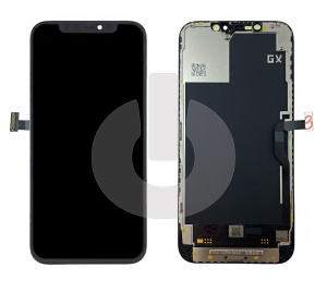 Дисплей с тачскрином для iPhone 12 Pro Max черный Hard OLED GX фото