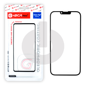 Стекло для переклейки iPhone 14 (G+OCA PRO) черное фото