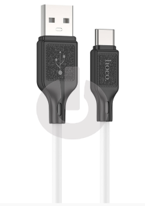 Кабель USB AM- Type-C HOCO X90 Silicone (1м х 3A) белый фото