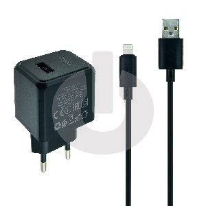 Зарядное устройство HOCO CS11A с кабелем USB - Lightning белое фото