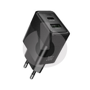 Зарядное устройство HOCO CS112A (2 Порта Type-C и USB-A) черный фото