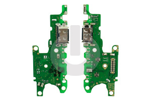 Шлейф/ плата зарядки для Huawei Honor X8a (CRT-LX1)/ 90 Lite (CRT-NX1) системный разъем/ микрофон фото