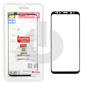 Стекло для переклейки Samsung S9 (G960F) (G+OCA PRO) черное АКЦИЯ фото