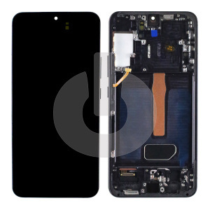 Дисплей с тачскрином для Samsung S22+ (S906B) в рамке черный OLED фото