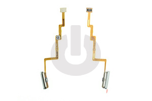 Шлейф кнопки включения для Xiaomi Poco F3 (M2012K11AG) и сканер отпечатка пальца белый ORG фото