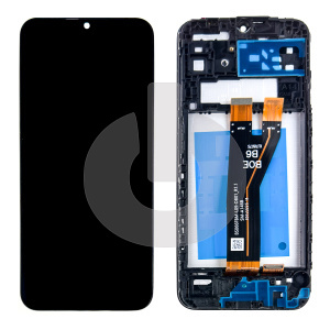 Дисплей с тачскрином для Samsung A14 4G (A145F) в рамке черный ORG фото
