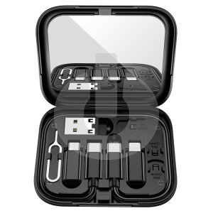 Кабель с набором переходников Type-C/ USB/ Micro USB/ Lightning HOCO U114 (1.2 х 3A ) фото